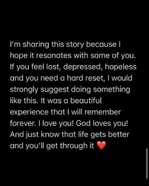 Matt Cutshall Instagram - My life changing experience. I hope this resonates with some of you who might need it ❤️ @experienceonsite