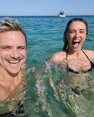 Matt Cutshall Instagram - One whole year being married to her 😍 And our anniversary was FLAWLESS! We spent the week at @montageloscabos and it was beyond our expectations. The service and friendliness was the best we have ever experienced. The property sits on a cove with white sands and clear blue water. You can safely swim, paddle board and snorkel right there at the property! Everyday they would walk around the pool and offer different cold treats and popsicle’s. Arielle ate 47 popsicle’s. We were also there during NBA playoffs so thank the Lord they were playing the games at the pool and bar. Every night after the games we would lounge on the beach and stare at the moon and ponder our existence. Safe to say, this was the best vacation I’ve ever experienced! Thanks for being perfect @montageloscabos and until next time 🥂 💕