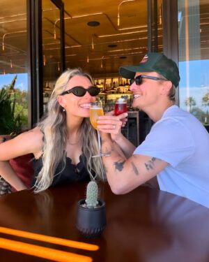 Matt Cutshall Instagram - Our one year anniversary was flawless 🌴☀️🌊🍻💕 Went to Mexico and had the absolute best time. Slept in, watched NBA games, slammed delicious cocktails, tanned our buns, ate amazing food and vibed out harrrd. Stayed at @montageloscabos and the overall experience was a 10/10. Legit the best service I had ever experienced. We will absolutely be going back soon! Where should we go next? Would love to hear your recs in the comments!