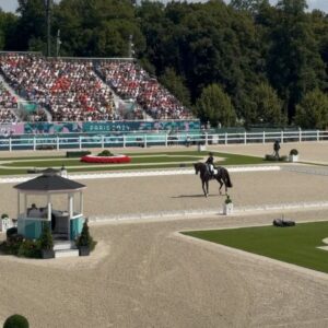 Matt Harnacke Instagram - My very first time attending an Olympics… the atmosphere was like nothing I have ever felt before. At a time where things have been so fragile for us all, yesterday dressage shined and showcased some incredible combinations, incredible talent and high emotions. I can’t thank horses enough for what they have brought to my life and the places and people they connect me to ❤️🐴 these are memories I will revisit often.