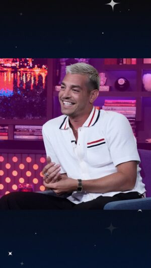 Matt Rogers Instagram - Matt Rogers shows his allegiance to Rails Steakhouse during I Don’t Think So Honey. #WWHL