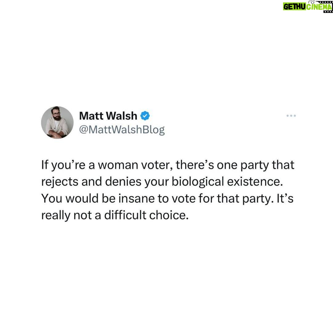 Matt Walsh - 72.2K Likes - Just a quick question for any Democrat celebrating the fact that Kamala could be our first woman president: what is a woman?