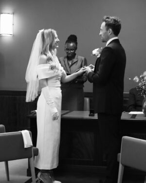 Maude Hirst Instagram - 🤍LEGALLY LAWS PART 1🤍

Part 1 of our wedding celebrations complete & we couldn’t have wished for a more beautiful day. Sunshine, ceremony, family & love. 

1 month today until THE BIG DAY Part 2 and we could not be more excited. 

#legallylaws #wedding #love #celebrate