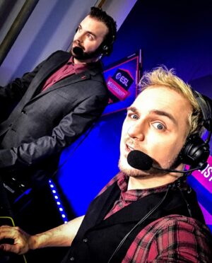 Max Krüger Instagram - Man lernt nie aus.
Da hatte ich doch echt auf dieser, der letzten, #ESLMeisterschaft in League of Legends die Chance, das Showmatch von @asmoogl, @lpgjustjohnny, @maximmarkow und @solalicious zusammen mit dem legendären @mori09tv casten zu dürfen, bzw hat Mori mich da durchgecarried!
GGWP übrigens an Angelo und sein Team zum Sieg! (Werbung @eslgermany)