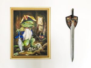 Max Krüger Instagram - Aus der Ausstellung "Dinge, die die Wände unserer Wohnung schmücken"

Links: Das wohl beste Geburtstagsgeschenk ever von @marie_sounds_awesome (und Freunden) im Gedenken an Dood (RIP)
Rechts: Ein endsnices Dark Link Mastersword von @lefloid, das ich getragen hab, als ich ihm vor tausend Jahren beim Umzug half. "Willste haben? Nimms halt mit! Trägst es ja eh schon und ich hab noch eins."