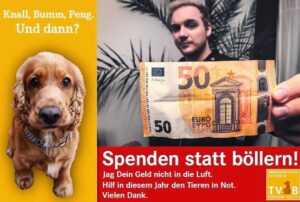 Max Krüger Instagram - Gibt's nicht viel misszuverstehen. Ob Tierheim oder sonst wo hin; da darf jeder kreativ werden.
(Grafik geklaut vom @tierschutzberlin, wo ich die 50€ wie beim letzten Mal auch wieder persönlich vorbeibringe)
#spendenstattböllern