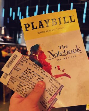 Max Talisman Instagram - The Notebook ~ On Broadway ❤️✨
Thank you so much to the team at @notebookmusical for inviting me to see this gorgeous musical! It’s genuinely the most excited I have been about a new score on Broadway in years. Huge congratulations to everyone involved because I will be listening to the album on repeat for weeks! ❤️❤️❤️

Special congrats to @geoffreyhko on his Musical Directing Broadway Debut. I know this is only the start for your massive career & I’m thrilled to have a front row seat thanks to my permanent spot as @leahsplatt’s bestie! 

In all seriousness buy a box of Kleenex and get your tickets because this is how you do musical theater on Broadway!! 

Ps my amazing outfit is by @johnnybiggusa 🩷