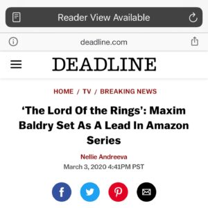 Maxim Baldry Instagram - Thank you @lotronprime and @amazonstudios ⚔️🔮🛡🏔🇳🇿