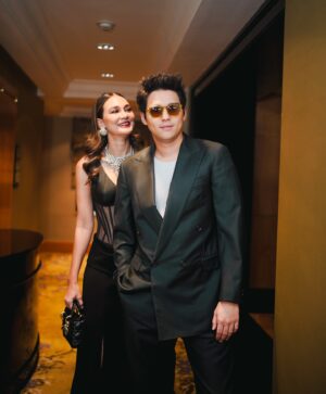 Maxime Bouttier Instagram - what an unforgettable night! #SUPERNOVA 🔥

Celebrating 20 years of brilliance! congratulations @ivan_gunawan #20YearsIvanGunawan 🥳👠

Make Up: @amehasibuan
Hair: @roberttanhair
Dress: @ivan_gunawan