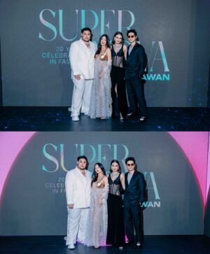 Maxime Bouttier Instagram - what an unforgettable night! #SUPERNOVA 🔥

Celebrating 20 years of brilliance! congratulations @ivan_gunawan #20YearsIvanGunawan 🥳👠

Make Up: @amehasibuan
Hair: @roberttanhair
Dress: @ivan_gunawan