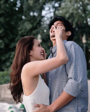 Meganne Young Instagram - Just found a folder full of prenup pictures with Boneezy. We specifically requested that the lovely photographers just follow us around and shoot what they felt would look fun. For Bonez and I, we wanted photos that captured how we enjoyed a day when we travel. I posted a bunch of these photos years back but I think that this set is my favorite— it’s a more accurate depiction of our random moments as we rumble our way through life ❤️ ps, the “check my tinga” photo is my life multiple times a week 🤣
