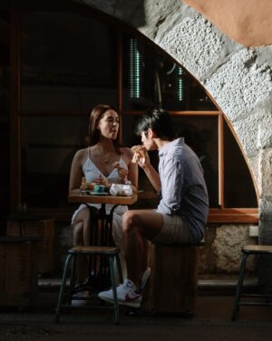 Meganne Young Instagram - Just found a folder full of prenup pictures with Boneezy. We specifically requested that the lovely photographers just follow us around and shoot what they felt would look fun. For Bonez and I, we wanted photos that captured how we enjoyed a day when we travel. I posted a bunch of these photos years back but I think that this set is my favorite— it’s a more accurate depiction of our random moments as we rumble our way through life ❤️ ps, the “check my tinga” photo is my life multiple times a week 🤣