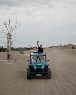 Meganne Young Instagram - Paoay sand dunes ftw!! I have lots of memories here! It’s the very first taping location of my first project in showbiz— Temptation Island 😝😍 14 years later, I’m back with Boneezy! Back then, there used to be just a handful of dune buggies but now there’s a whole fleet and system for all the tourists. I always thought these sand dunes were such a cool spot in our country and it’s nice to see it’s getting some spotlight nowadays ❤️

@tourilocosnorte
#IlocosNortelmIN #llocosNorte
