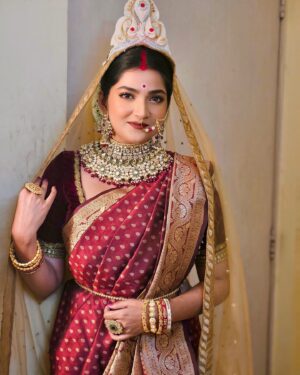 Megha Daw Instagram - ♥️✨

Loved this look @basusampurna dii♥️

#mandy #bridallook #explorepage