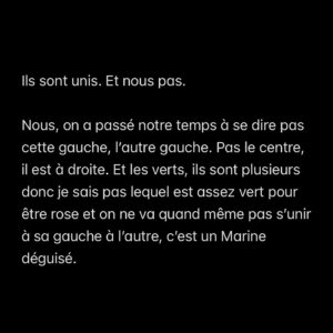 Mehdi Kerkouche Instagram - 10/6/24 - @telerama me demande mon avis sur les événements que nous traversons. Voici mon texte.