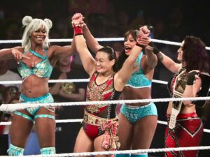 Meiko Satomura Instagram - WWE 日本公演　大阪エディオンアリーナ
トップ戦線を走るスーパースターと組んで勝利💪
久しぶりのイヨ・スカイ選手との対戦はゾクっときました✨
Thank you very much @itsmebayley @biancabelairwwe @jadecargill 
2024.7.25 #WWEOSAKA #WWEJAPAN #WWE