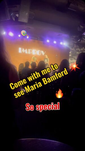 Melinda Hill Instagram - Thank you @mariabamfordcomedy !! 🎤 🤣 🌅😭💕
Read more about this adventure at melindahill.substack @westintempe @tempeimprov 
#standup #comedy #comedian #MariaBamford #improv  #friendship