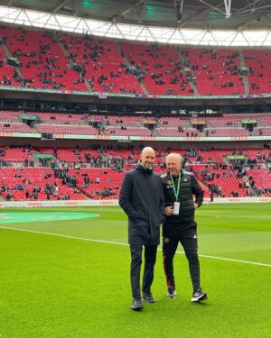 Melissa Reddy Instagram - Another long but unreal day on the job 🤩🏆 

Wembley was rocking! Congratulations to Manchester United and the magic touch of Erik ten Hag. Shoutout to the sea of Newcastle fans that coloured and soundtracked this weekend! It was really nice to see the warm response Loris Karius received.
