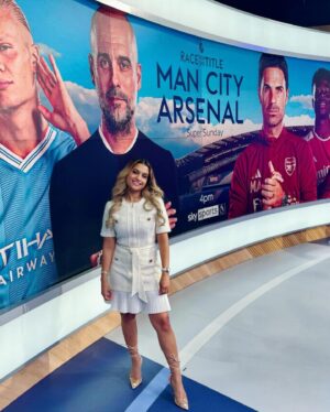 Melissa Reddy Instagram - That’s a wrap on my 10th (!!!) season in England covering the Premier League 🥹✨

Still seems and feels like a wild dream at times! Impossible is Nothing 😉