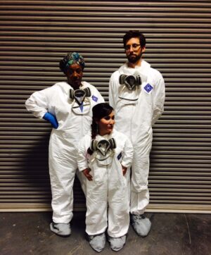 Meredith Eaton Instagram - #TBT to a time in New Orleans when the world was coming to an end and we had to save it. 🦠