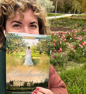 Meredith Stepien Instagram - Spring is my favorite time of year to read some Regency Romances!! I just looked and I’ve read 8 Regency set novels since March!! 😬📖 I can’t help myself!! I love immersing myself in 1800’s England on the train and then experiencing my beautiful Spring walk from the train to work. It’s so gorgeous right now and perfect!!! If anyone wants to hear all my thoughts on every novel I’ve read recently, I do big time deep dives on my YouTube channel. I love books!!! And Spring!!📚🌷🪻