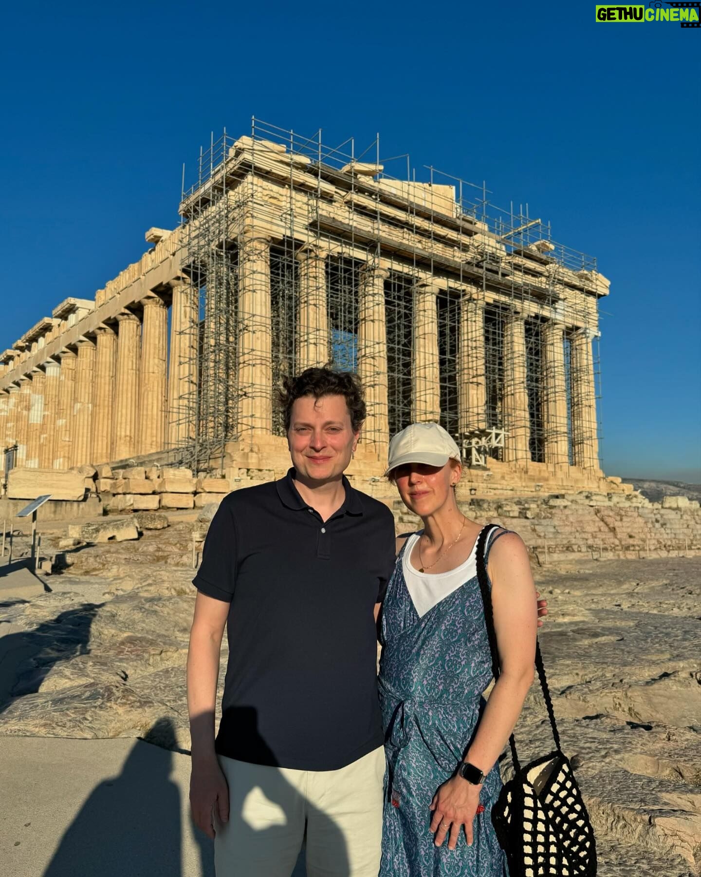 Mia Farrow - 1.7K Likes - My son Fletcher visiting friends in Greece with Gillian ( my daughter in law) and their daughter, Wynnie