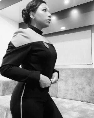 Mica Burton Instagram - We have gathered here to this instagram post to mourn the loss of Mica’s twenties. 🖤🪦 They were… okay I suppose? They were dynamic, dramatic, and made me who I am. 

From Sophomore year of college to the set of Star Trek: Picard. From learning how to play DnD to sharing a table with some of my closest friends (and hundreds of thousands of watching eyes). From feeling like I didn’t know who I was to being confident in who I am. There was hope, heart ache, glimmers of light, and too many brushes with permanent darkness. Horses, pointe shoes, broken legs, and broken hearts. Girlfriends, boyfriends, best friends, lost friends, new friends and old. Friends that became family. Friends that became memories. 

Los Angeles to Ann Arbor to Austin back to Los Angeles. This has been one HELL of a decade. 

Today I am 30. Thank you to everyone who has been here for any of those years in between. Today I am 30 and I have ended the curse of breaking a bone the day before my birthday!!!*

*knock on wood