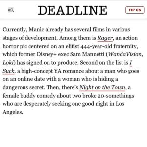 Micaela Wittman Instagram - MANICally writing scripts at 3 am will finally pay off
