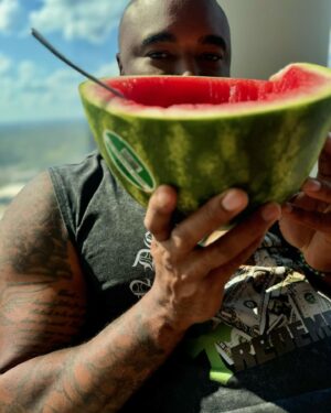 Michael Anthony Instagram - YALL CAN HAVE OUTSIDE, JUST GIVE ME THE SEEDED MELONS 🍉