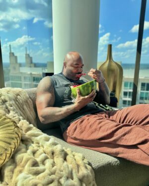 Michael Anthony Instagram - YALL CAN HAVE OUTSIDE, JUST GIVE ME THE SEEDED MELONS 🍉