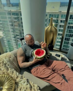 Michael Anthony Instagram - YALL CAN HAVE OUTSIDE, JUST GIVE ME THE SEEDED MELONS 🍉