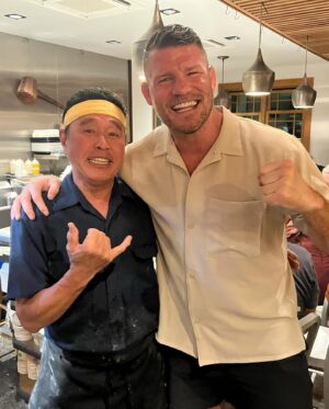 Michael Bisping Instagram - Another great day in Maui. Finished off with a little stop at turtle beach before one of the best meals we’ve ever had at @nukamaui . Big shout out to chef Hiro , Yuri and @pmtenore