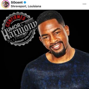 Michael Blackson Instagram - Only @50cent could pull this off because we love this modasucka. Shreveport Louisiana got a treat last night, 4 hrs of comedy from the hottest comics in the game. The beechneega that did the lineup tried to set me up for failure by having go on right after master p and Dababy, but Dave Chapelle told me Mike don’t worry we all rock stars. Sometime we forget who we are so thank you Dave. Best 10 mins performance of my career.