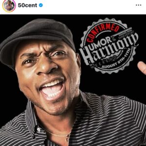 Michael Blackson Instagram - Only @50cent could pull this off because we love this modasucka. Shreveport Louisiana got a treat last night, 4 hrs of comedy from the hottest comics in the game. The beechneega that did the lineup tried to set me up for failure by having go on right after master p and Dababy, but Dave Chapelle told me Mike don’t worry we all rock stars. Sometime we forget who we are so thank you Dave. Best 10 mins performance of my career.