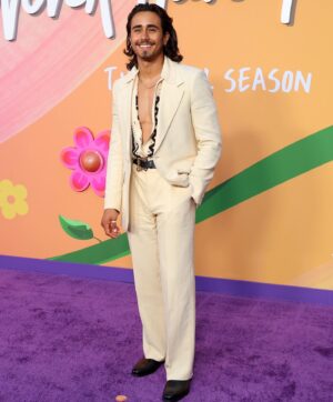 Michael Cimino Instagram - NHIE SEASON 4 PREMIERE!! Last night was so so surreal and I absolutely cannot wait for you guys to see it JUNE 8th!! 
•
•
•
Thank you @sandroparis for letting me pick out my outfit for the premiere ❤️❤️
•
•
H&MU
The AMAZING- @pavyartist
