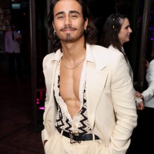 Michael Cimino Instagram - NHIE SEASON 4 PREMIERE!! Last night was so so surreal and I absolutely cannot wait for you guys to see it JUNE 8th!! 
•
•
•
Thank you @sandroparis for letting me pick out my outfit for the premiere ❤️❤️
•
•
H&MU
The AMAZING- @pavyartist