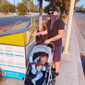 Michael Grant Terry Instagram - We voted a few weeks ago. I thought this was the most important election of MY life... I was wrong. For my daughter, for my step sons, for women, LGBTQ rights, science (I can’t believe I’m even fucking writing this!?), climate change, #blacklivesmatter ... BLACK LIVES FUCKING MATTER!!! And please, for a president who isn’t caked in bronzer. #vote