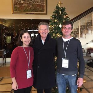 Michael Palin Instagram - With Leonor and Luis, my two guardians at the Viseu Festival of Books and Wine