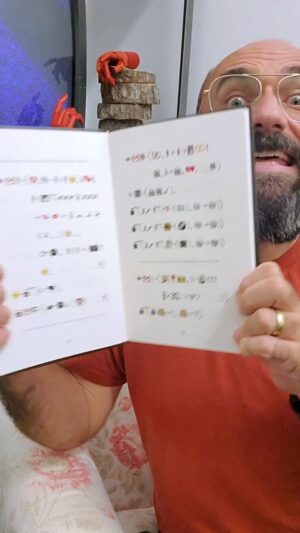 Michael Stevens Instagram - A Book Without Words

Xu Bing's "Book from the Ground: from point to point" is written entirely with pictograms. This copy is actually my wife's book -- she owned it before we met. When I first saw it, I was amazed by how easy it was to read and by how much your imagination had to get involved! I wonder how different the story is to different minds... In researching the book, I learned about Xu Bing's other art works, including "Book From The Sky." I also reccomend looking up "Introduction to Square-Word Calligraphy" and "Dragonfly Eyes."
