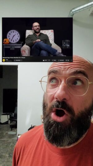 Michael Stevens Instagram - that time I said prime numbers for 3 hours.