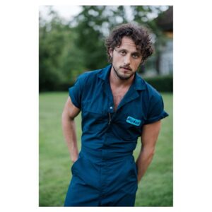 Michael Vlamis Instagram - Summer’s coming!! Can’t wait for you all to see me, Michael, playing Michael, the AC guy in POOLS 💦 Hats off to the incredible @tori.time for the pic!