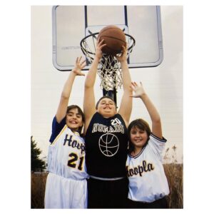 Michael Vlamis Instagram - Happy birthday, Stephy! Working in some pics with Kels because I miss her too and don’t want her to feel left out. Look at us, handling the rock, smiling through this unexplainable photo shoot in the backyard. Did we do this shoot by choice? Were we really that happy? How tall is the rim? Do you think Polaris will give us a brand sponsorship? I need answers! Until then, hope you’re laughing a lot, eating delicious food, and still handling the rock like you did in ‘02. Love, Mikey ❤️