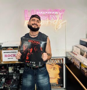 Michal Instagram - MK40 en vinyle est de retour chez @luckyrecordsparis ! Merci à toute l’équipe, c’est toujours une fierté d’être distribué dans cet endroit mythique où je passais des journées entières quand je suis arrivé à Paris il y’a 100 ans :) Dépêchez-vous, il y’en a pas beaucoup. Merci et bisous! #mk40 #album #luckyrecords #paris #vinyle #madonna #lp