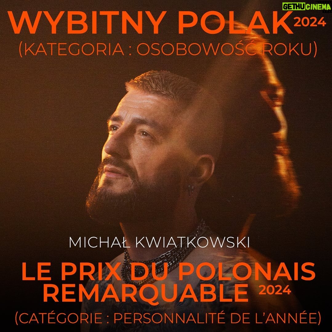 Michal - 544 Likes - Aujourd’hui je fête mes 22 ans en France 🇫🇷❤️ Et j’ai la fierté de vous annoncer que j’ai été élu Le Polonais Remarquable en France 2024 dans la catégorie « Personnalité de l’Année ». C’est un prix très prestigieux en partenariat avec l’Ambassade de Pologne en France, j’en suis vraiment très ému! La remise des prix aura lieu le 4 octobre. Merci à tous pour votre soutien. Vive la France et vive la Pologne, mes deux pays adorés. #wybitnypolak #pologne #france #vivelapologne #vivelafrance #liberteegalitefraternite 📸 @theo_mchel 💄 @benjamin_maquilleur artwork: @actidis.be