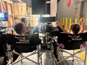 Michelle Buteau Instagram - two is my lucky number ✌🏽

#survivalofthethickest 
#seasontwo
#allidoistwintwintwin