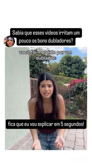 Michelle Giudice Instagram - Vê o vídeo inteiro pra comentar direito hein… #dublagem #dublagemviva #atrizdavoz #atordavoz #voz #atriz #comedia #humor