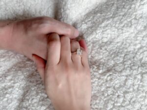 Michelle Wai Instagram - 日後，風雨同路。感恩遇上你❤️ 
I Do💍