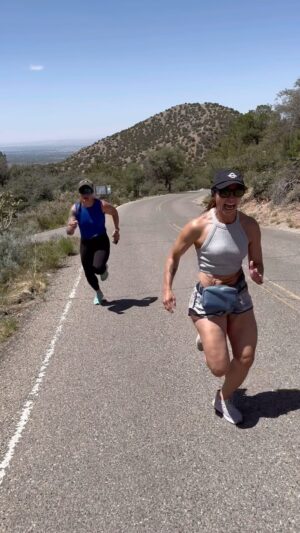 Michelle Waterson-Gomez Instagram - Beautiful day to challenge yourself!! SPRINT RUNS UPHILL 🤢🥴😜 Always grateful for my amazing teammates who help me push the boundaries and elevate my standards!! #letsgo