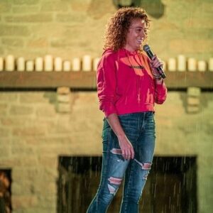 Michelle Wolf Instagram - All of these shows are incredibly special, but last night it poured for an hour and a half and the crowd sat there and laughed and got soaked and were still amazing. Thank you crowd, thank you Ohio, thank you Dave Chappelle ✨✨✨ 📸@candytman