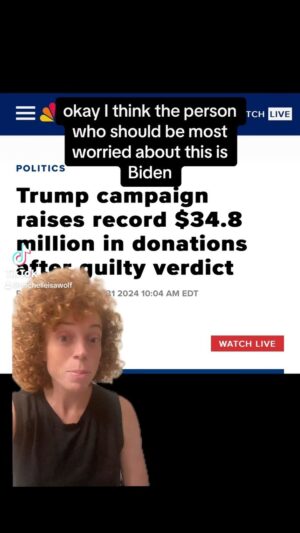 Michelle Wolf Instagram - I think I’ve been shadow banned 😬 #trump #guilty #biden #hunterbiden #michellewolf